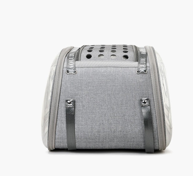 KFX-4868413 Multifunctional Transparent Pet Backpack for Cats and Dogs, Medium Soft Design