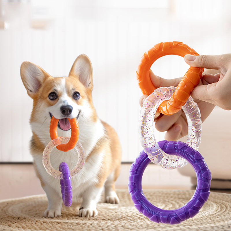 KFX-4869437 Durable Flying Disk and Training Ring for Interactive Play with Small to Medium Dogs