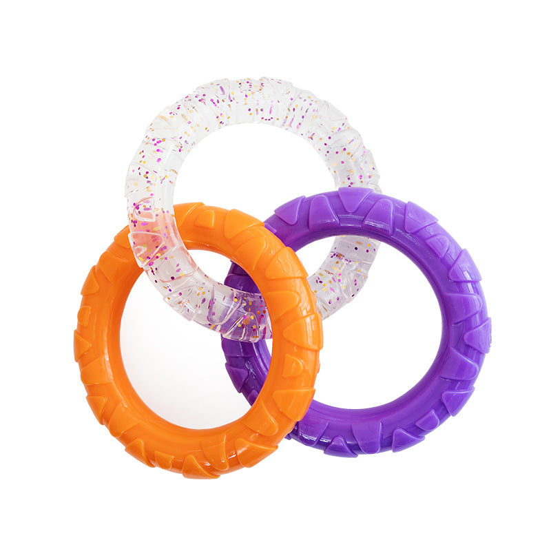 KFX-4869437 Durable Flying Disk and Training Ring for Interactive Play with Small to Medium Dogs