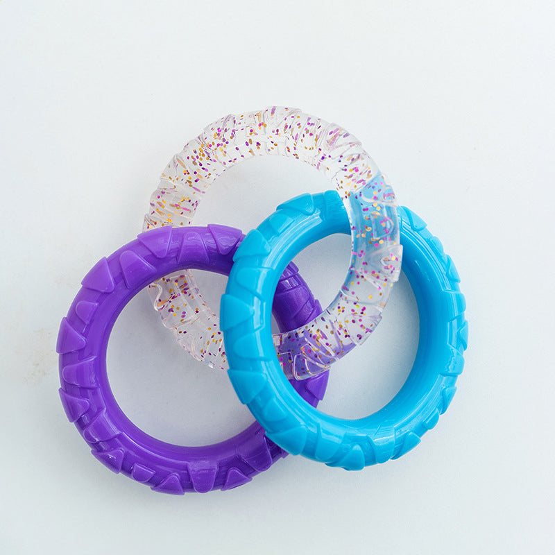 KFX-4869437 Durable Flying Disk and Training Ring for Interactive Play with Small to Medium Dogs