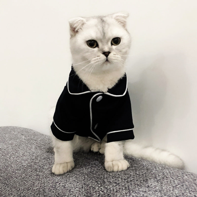 KFX-4870333 Summer Cat Dress - Casual Pajamas for Feline Comfort in Various Sizes
