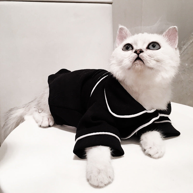 KFX-4870333 Summer Cat Dress - Casual Pajamas for Feline Comfort in Various Sizes