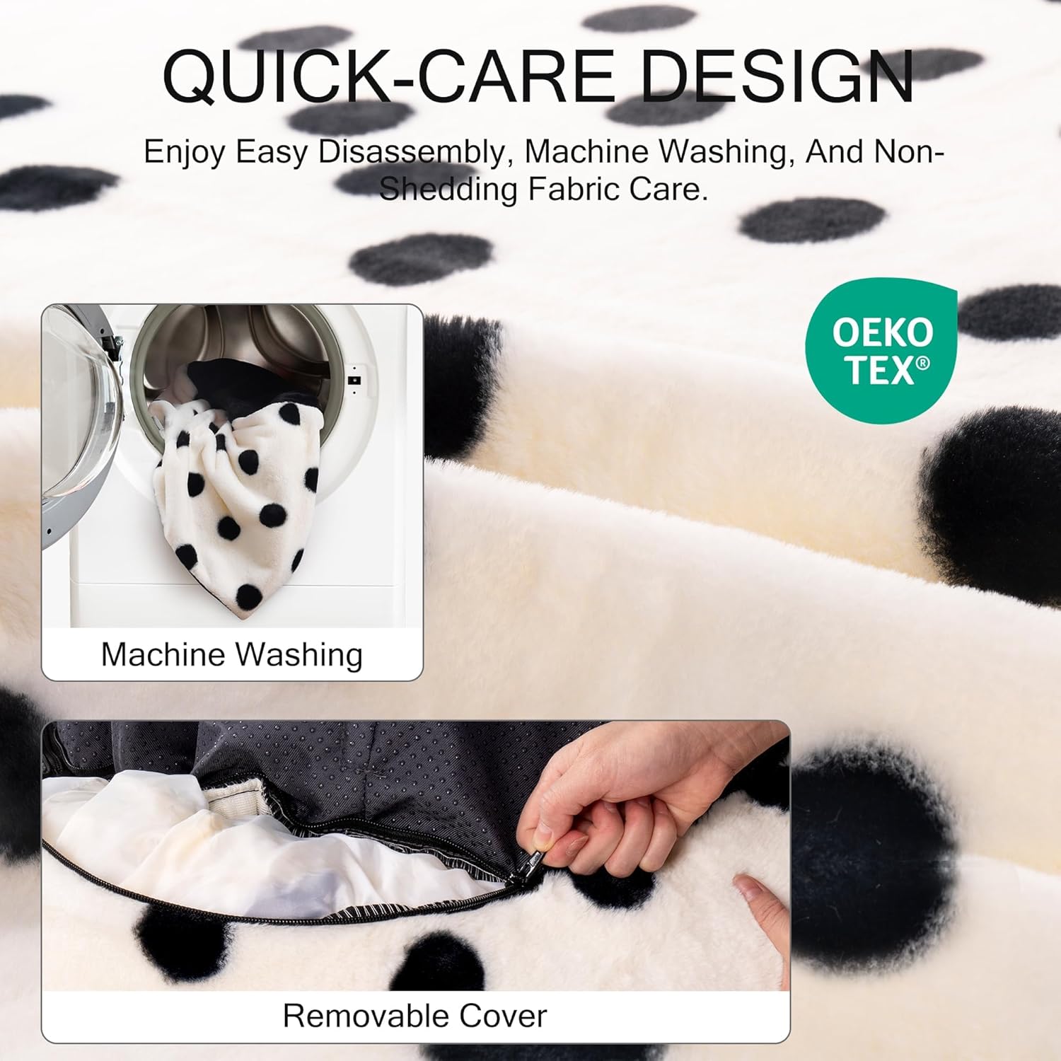 KFX-4870589 Cozy 23 Inch Round Donut Cat Bed with Non-Slip Bottom, Washable Plush Pet Bed for Small Dogs and Cats