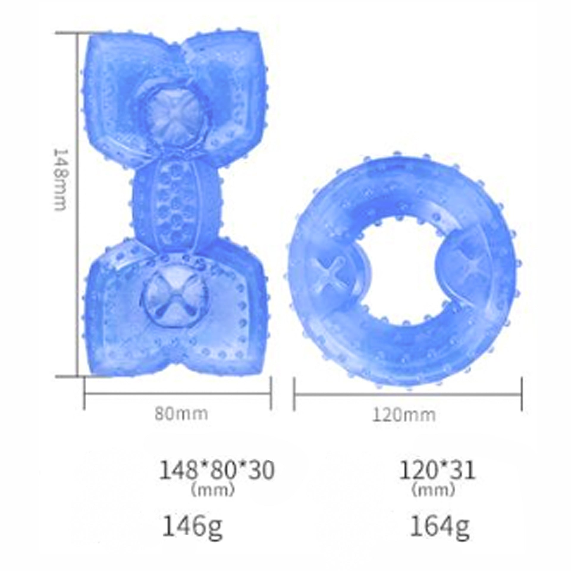 KFX-4873405 Cooling Teether Chew Toy for Dogs - Freezable Non-Toxic Puppy Dental Health Toy