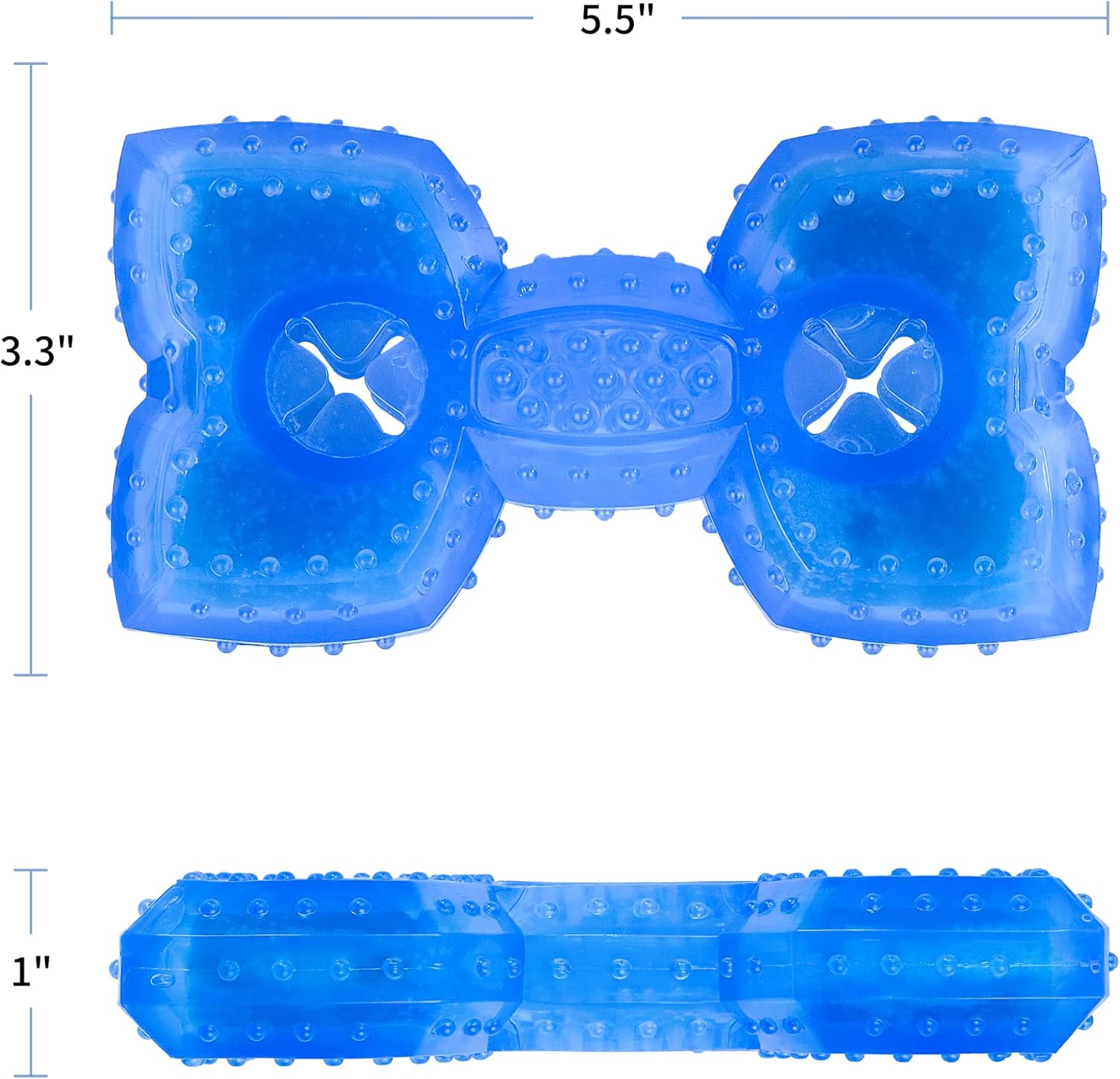 KFX-4873405 Cooling Teether Chew Toy for Dogs - Freezable Non-Toxic Puppy Dental Health Toy
