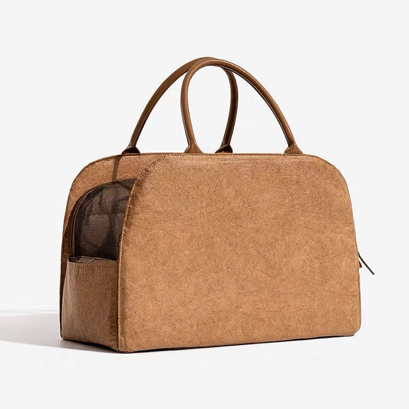 KFX-4874173 Portable Brown Dog Diaper Bag for Travel and Pet Car Kennel Storage
