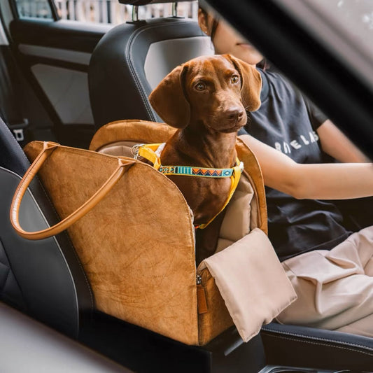 KFX-4874173 Portable Brown Dog Diaper Bag for Travel and Pet Car Kennel Storage