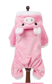 KFX-4874301 Flannel Transformation Clothes for Pets - Warm Coral Fleece Outfit for Dogs and Cats