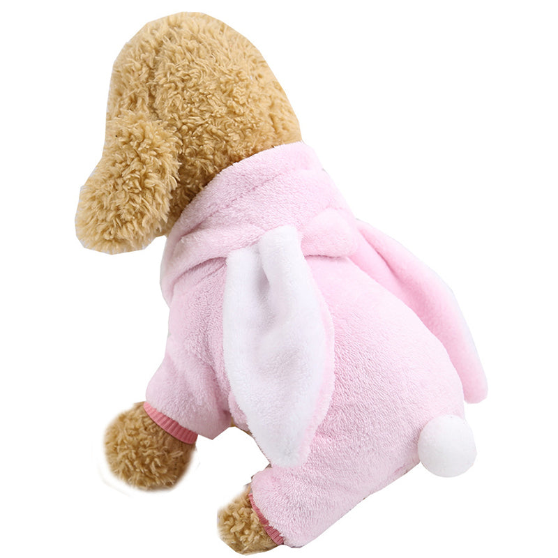 KFX-4874301 Flannel Transformation Clothes for Pets - Warm Coral Fleece Outfit for Dogs and Cats