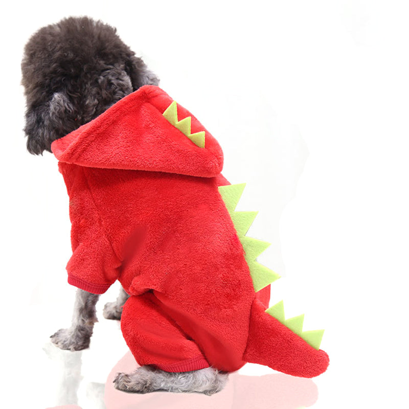 KFX-4874301 Flannel Transformation Clothes for Pets - Warm Coral Fleece Outfit for Dogs and Cats