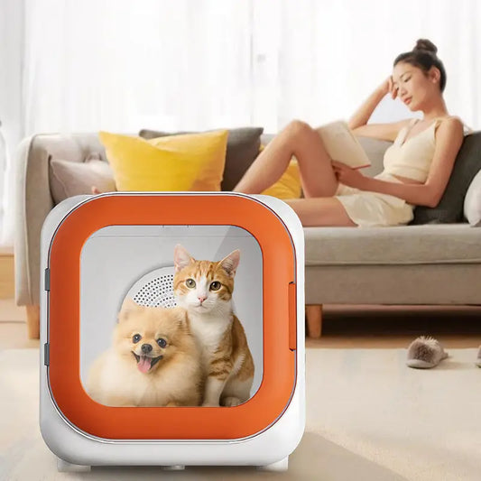KFX-488275 Eco-Friendly Automatic Pet Hair Dryer Box for Dogs and Cats - Quiet Operation, Temperature Control, 220V