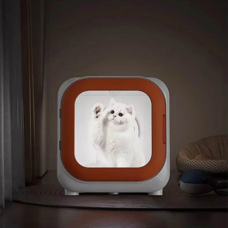 KFX-488275 Eco-Friendly Automatic Pet Hair Dryer Box for Dogs and Cats - Quiet Operation, Temperature Control, 220V