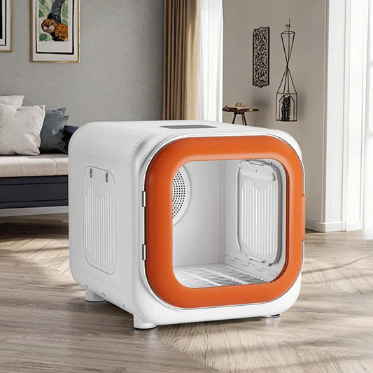 KFX-488275 Eco-Friendly Automatic Pet Hair Dryer Box for Dogs and Cats - Quiet Operation, Temperature Control, 220V