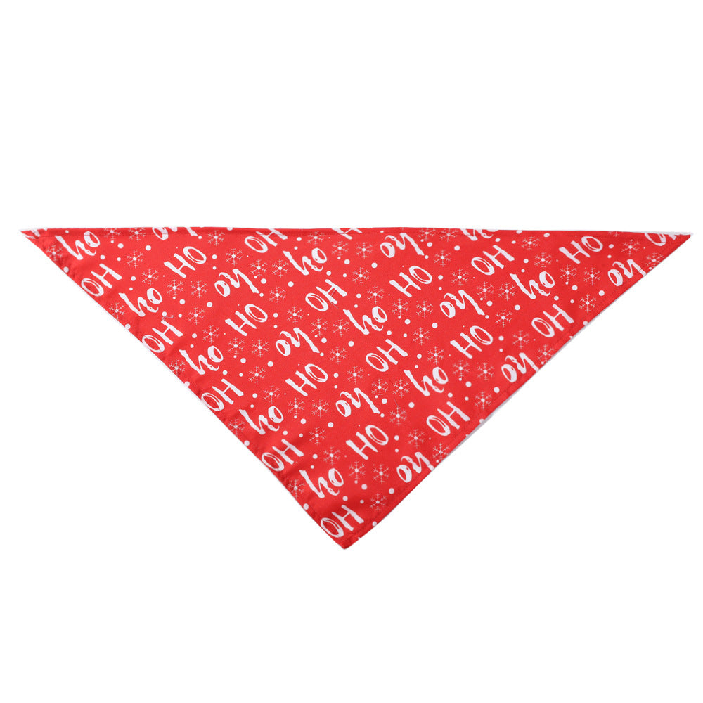 KFX-4884029 Stylish Christmas Pet Scarf for Dogs and Cats - Festive Designs Available, Neck Size 20-46CM