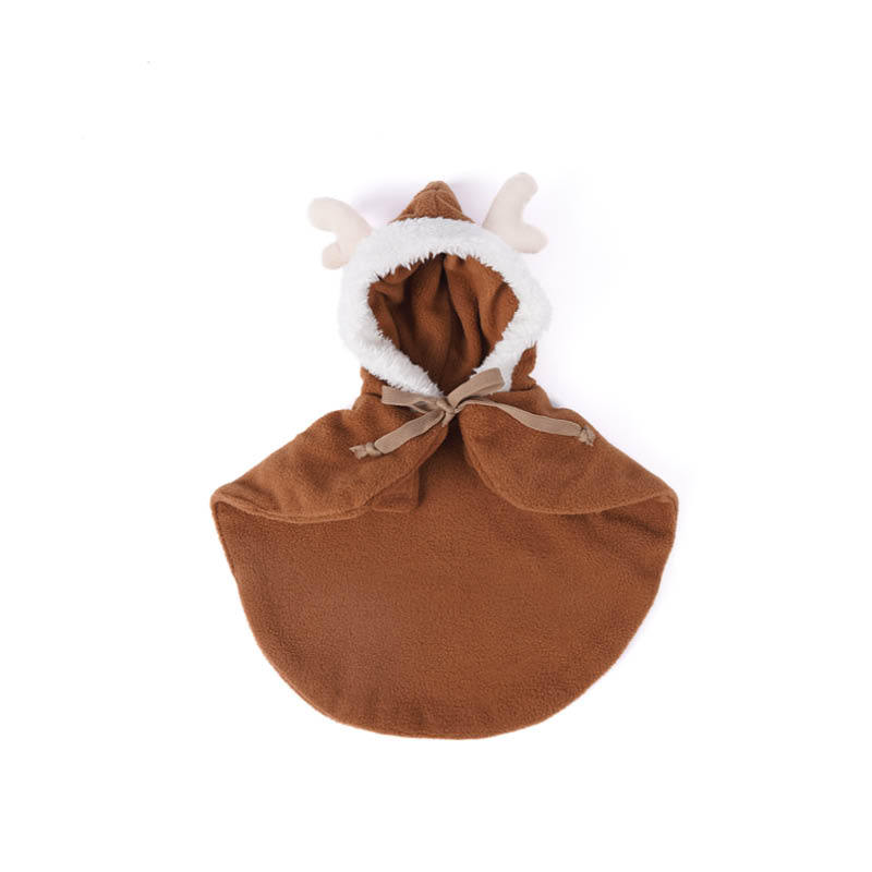KFX-4885821 Cozy Polar Fleece Cloak for Cats - Ideal for Winter Warmth and Comfort