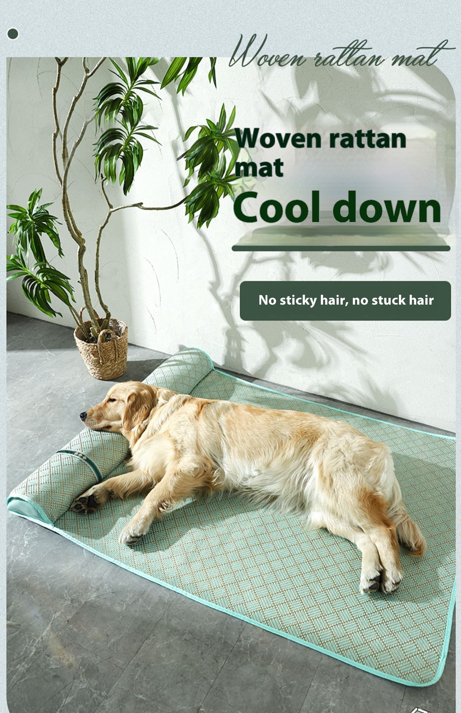 KFX-4887485 Comfortable Summer Dog Mat for Large Breeds - XL, 2XL, 3XL Options Available