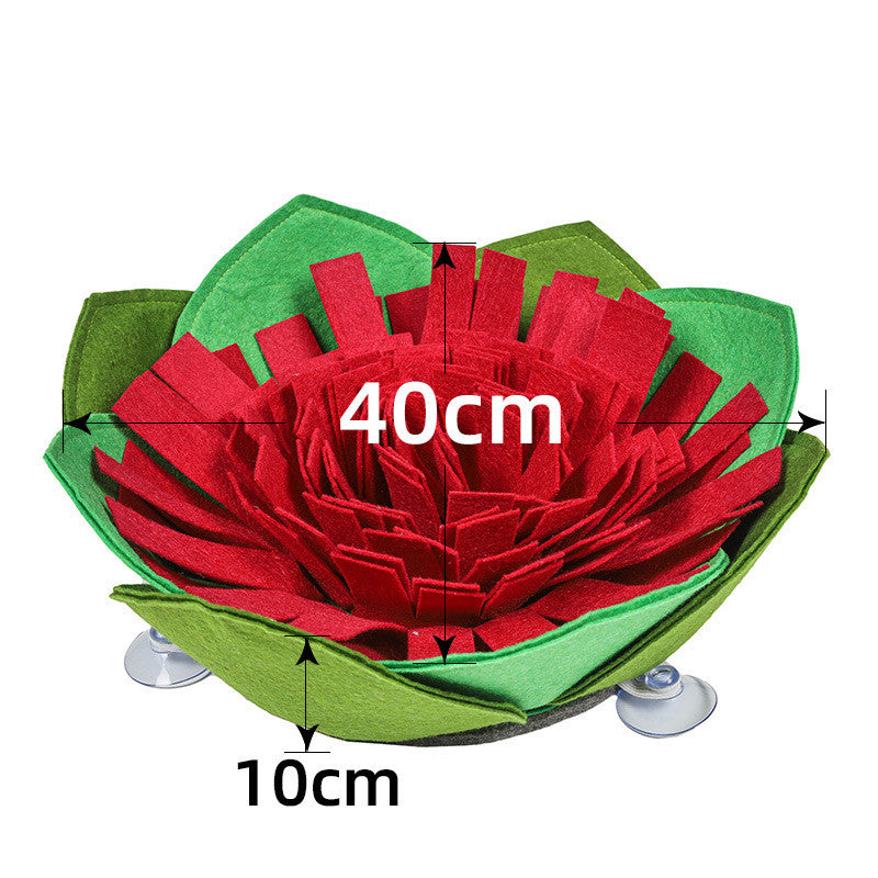 KFX-4888253 Flower-Shaped Dog Training Mat with Suction Cups for Weight Loss and Sniffing Activity