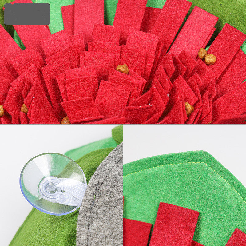 KFX-4888253 Flower-Shaped Dog Training Mat with Suction Cups for Weight Loss and Sniffing Activity