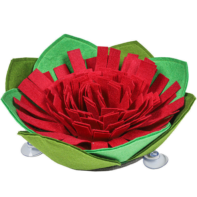 KFX-4888253 Flower-Shaped Dog Training Mat with Suction Cups for Weight Loss and Sniffing Activity
