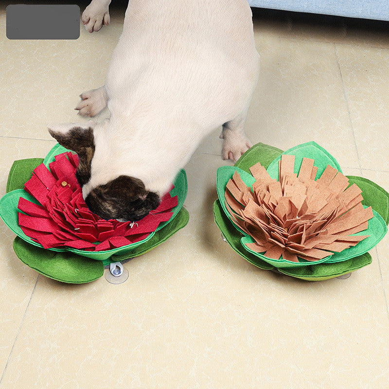KFX-4888253 Flower-Shaped Dog Training Mat with Suction Cups for Weight Loss and Sniffing Activity