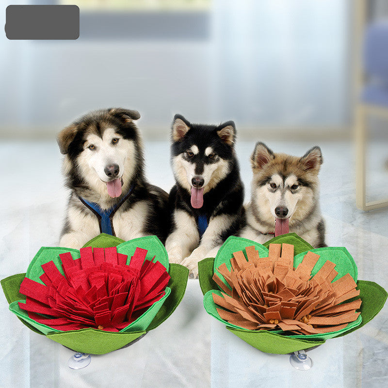 KFX-4888253 Flower-Shaped Dog Training Mat with Suction Cups for Weight Loss and Sniffing Activity