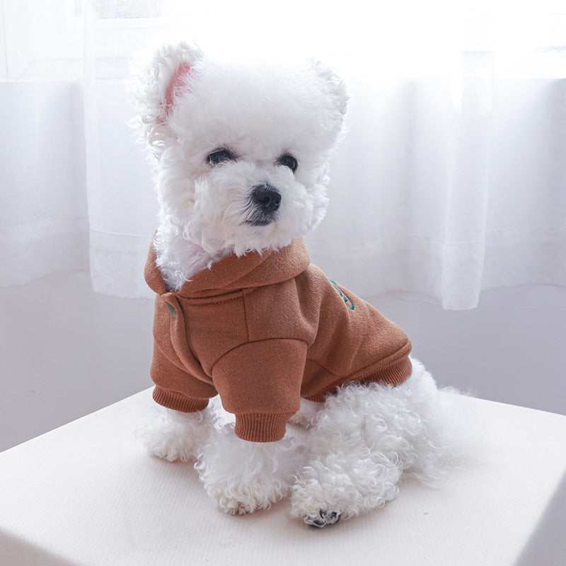 KFX-4888509 Baby Sweater Leggings for Small and Medium Dogs in Curry - Comfortable Polyester Material