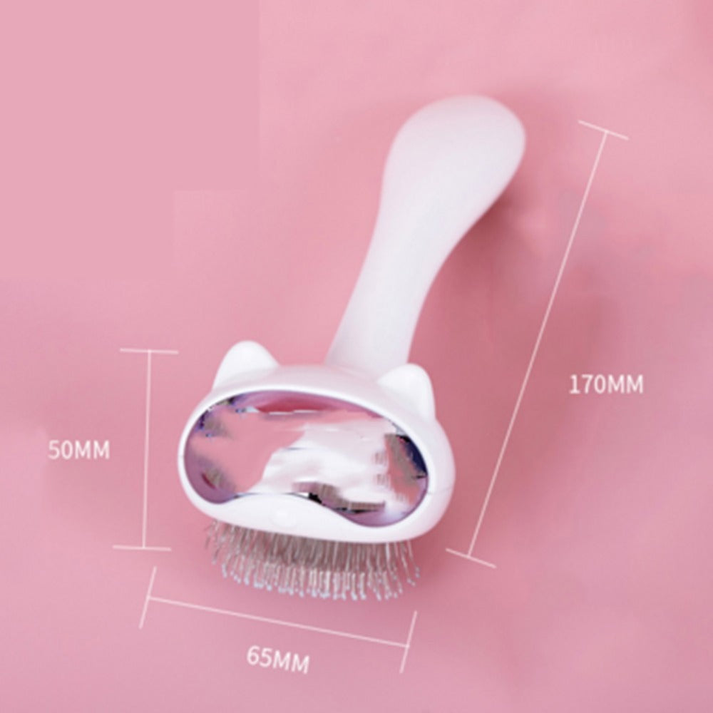KFX-4889021 Pet Grooming Comb with Long and Short Needle Design for Gentle Hair Detangling and Skin Protection
