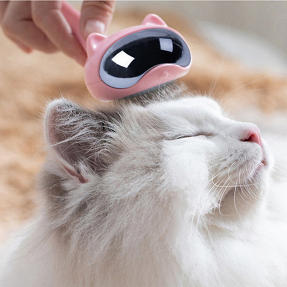 KFX-4889021 Pet Grooming Comb with Long and Short Needle Design for Gentle Hair Detangling and Skin Protection