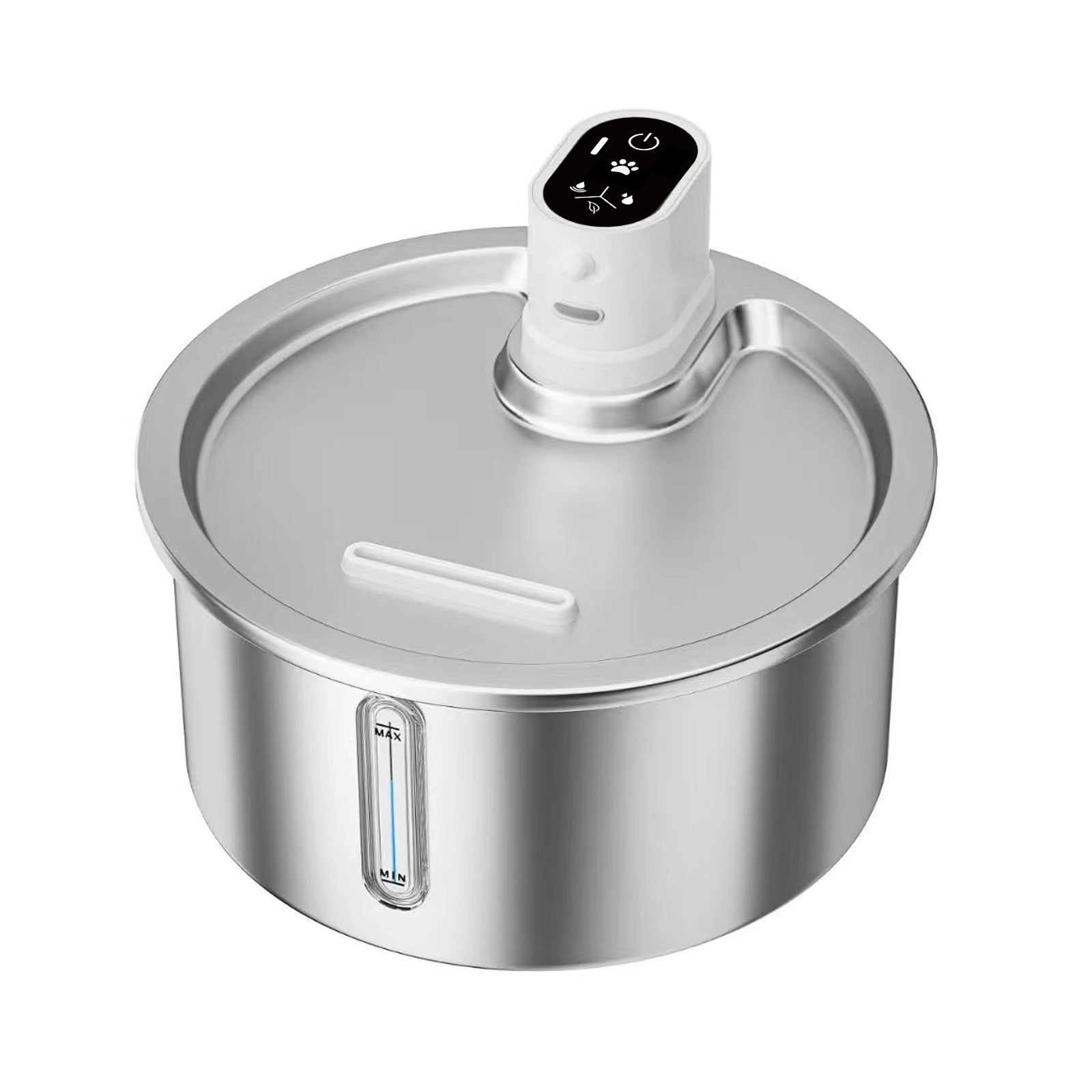 KFX-4889277 Stainless Steel Cat and Dog Water Fountain with Nine-Gear Temperature Control