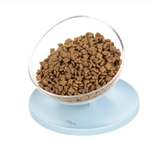 KFX-4889405 Adjustable Three-Angle Cat Bowl - Small Size in White, Pink, and Blue
