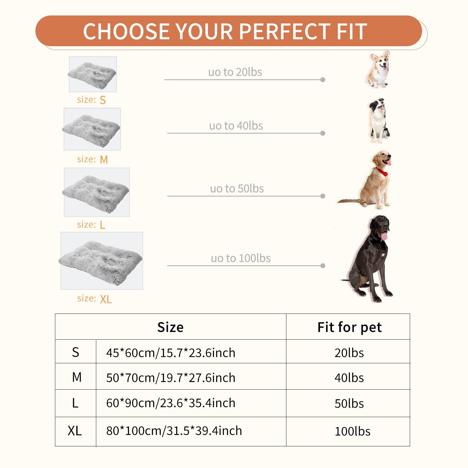 KFX-4890685 Plush Portable Large Dog Sofa Bed - Washable Pet Kennel with Sleep Protector