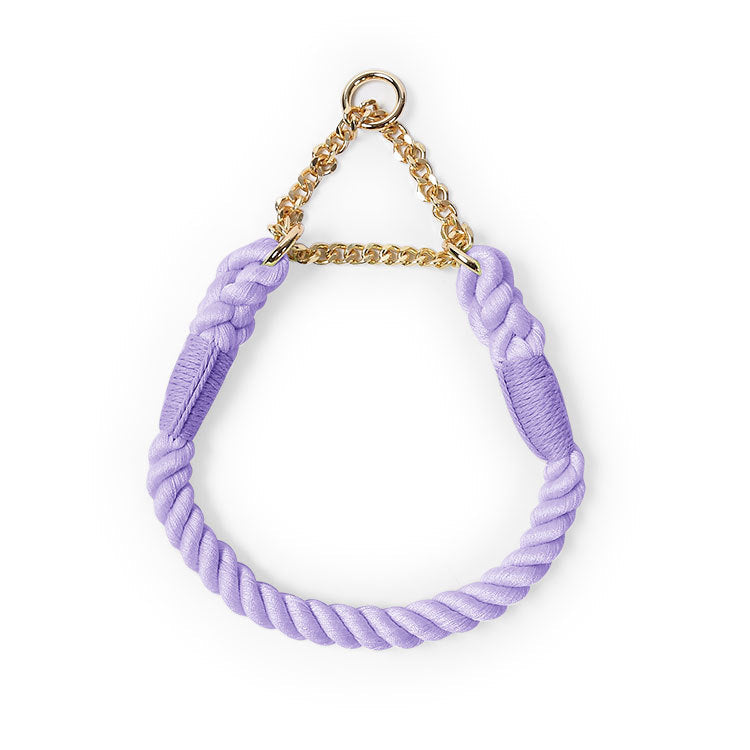 KFX-4891197 Braided Cotton Dog Collar - Explosion-Proof, All-Season Fit for Sizes S, M, L