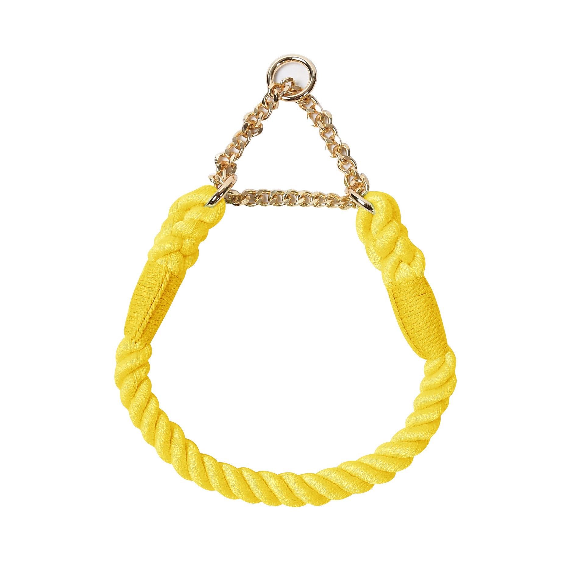 KFX-4891197 Braided Cotton Dog Collar - Explosion-Proof, All-Season Fit for Sizes S, M, L