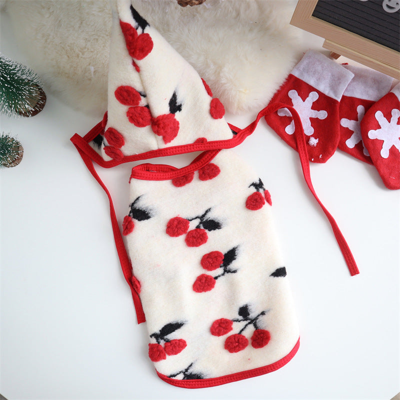 KFX-4891581 Wool Blend Autumn and Winter Vest for Christmas - Available in Cherry, Strawberry, Plum, and Mickey Colors