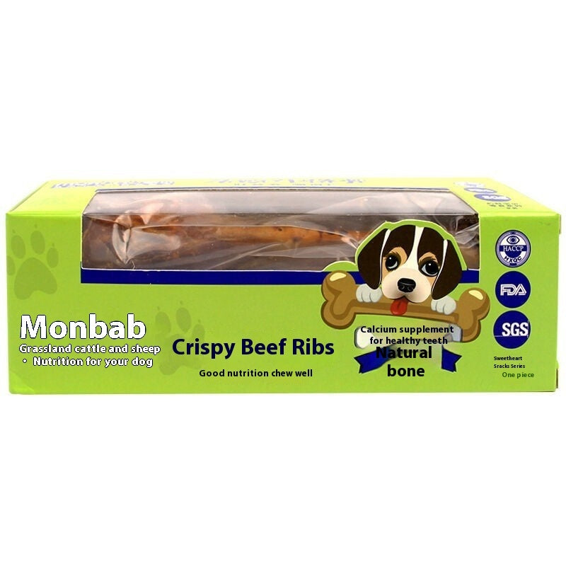 KFX-4891837 Long Lasting Beef Marrow Bone Dog Snacks - Small, Medium, Large Sizes Available