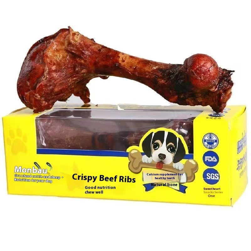 KFX-4891837 Long Lasting Beef Marrow Bone Dog Snacks - Small, Medium, Large Sizes Available