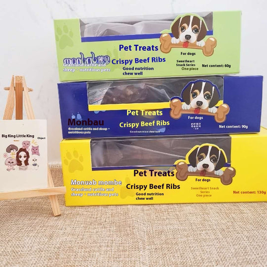 KFX-4891837 Long Lasting Beef Marrow Bone Dog Snacks - Small, Medium, Large Sizes Available