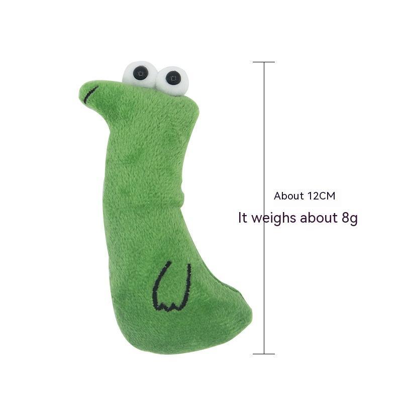 KFX-4892861 Cat Plush Toy with Catnip - Bite-Resistant Interactive Animal Design, Various Colors Available
