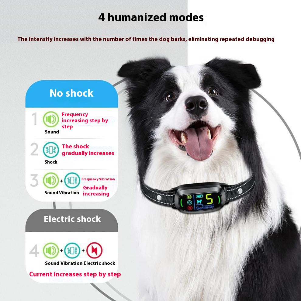 KFX-4895165 Automatic Anti-Bark Device with Remote Control and Electric Shock Collar for Dog Training