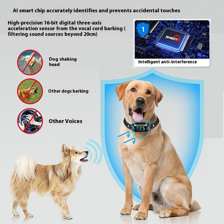 KFX-4895165 Automatic Anti-Bark Device with Remote Control and Electric Shock Collar for Dog Training