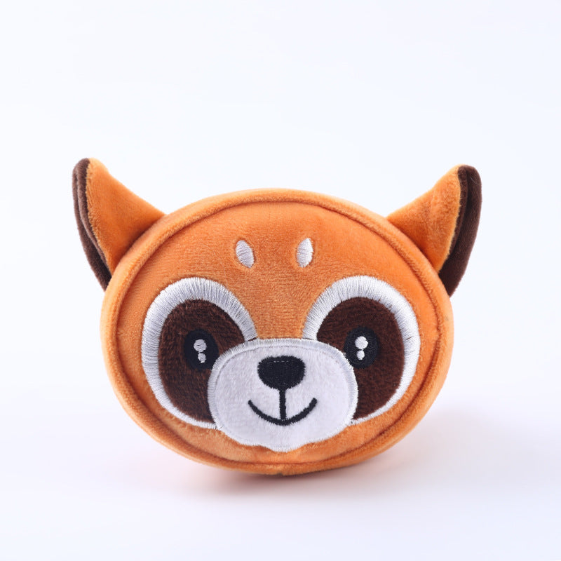 KFX-4898621 Comfortable Plush Teething Toys for Pets - Bite Resistant Animal Design in Various Colors