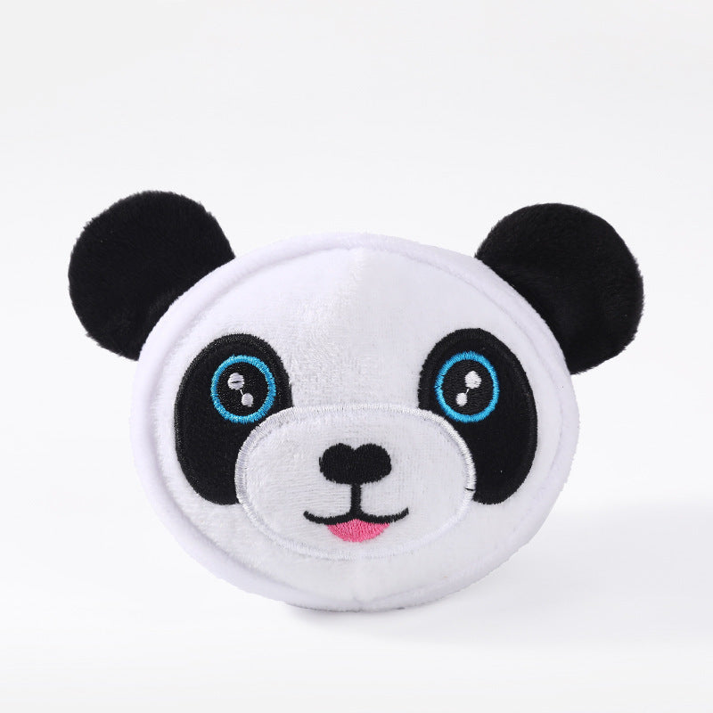 KFX-4898621 Comfortable Plush Teething Toys for Pets - Bite Resistant Animal Design in Various Colors