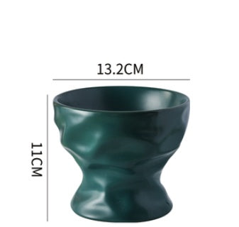 KFX-4899133 Ceramic Cat and Dog Bowl with Cervical Spine Protection - Available in Multiple Colors