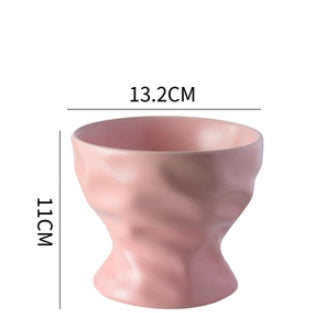 KFX-4899133 Ceramic Cat and Dog Bowl with Cervical Spine Protection - Available in Multiple Colors