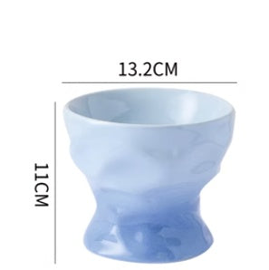 KFX-4899133 Ceramic Cat and Dog Bowl with Cervical Spine Protection - Available in Multiple Colors