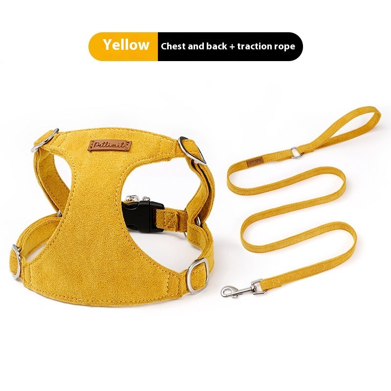KFX-4903997 Puppy Hand-Holding Rope Vest with Adjustable Chest Strap and Traction Rope in Multiple Colors