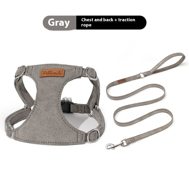 KFX-4903997 Puppy Hand-Holding Rope Vest with Adjustable Chest Strap and Traction Rope in Multiple Colors