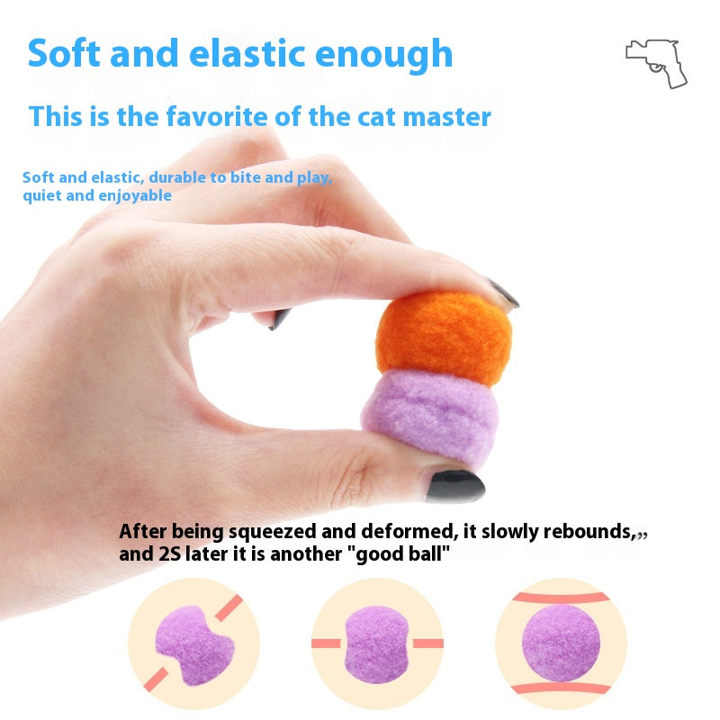 KFX-4905533 Plush Launching Toy Balls for Interactive Pet Play - Variety Packs Available