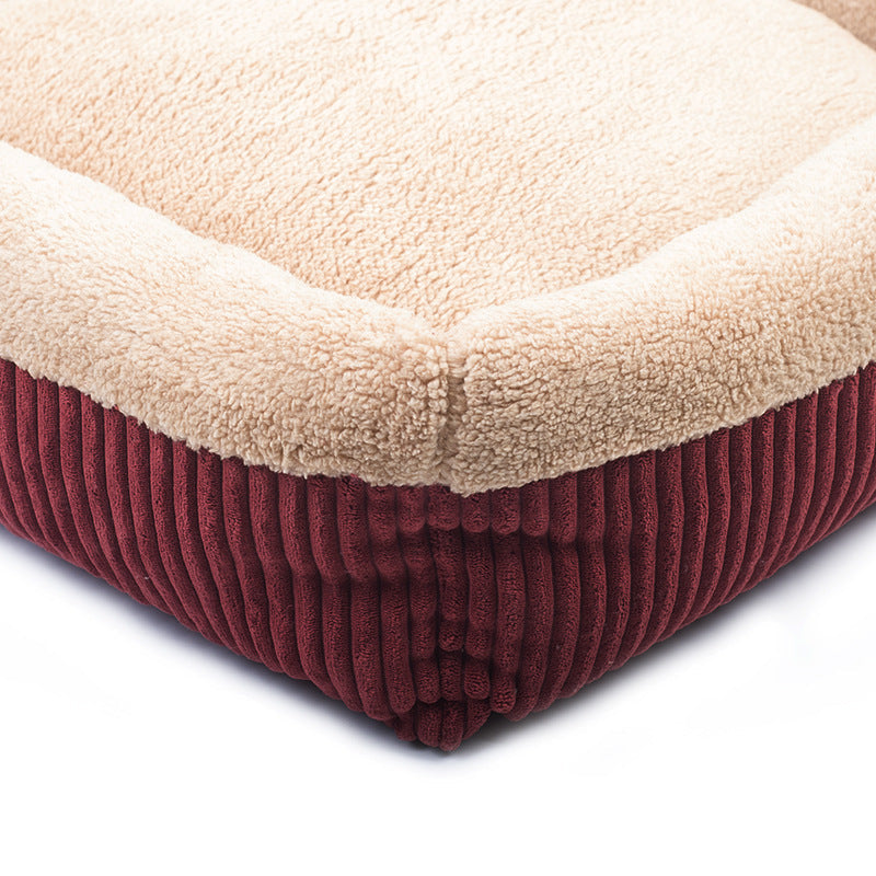 KFX-4908733 Cozy Octagonal Velvet Pet Nest with Soft Cotton Lining
