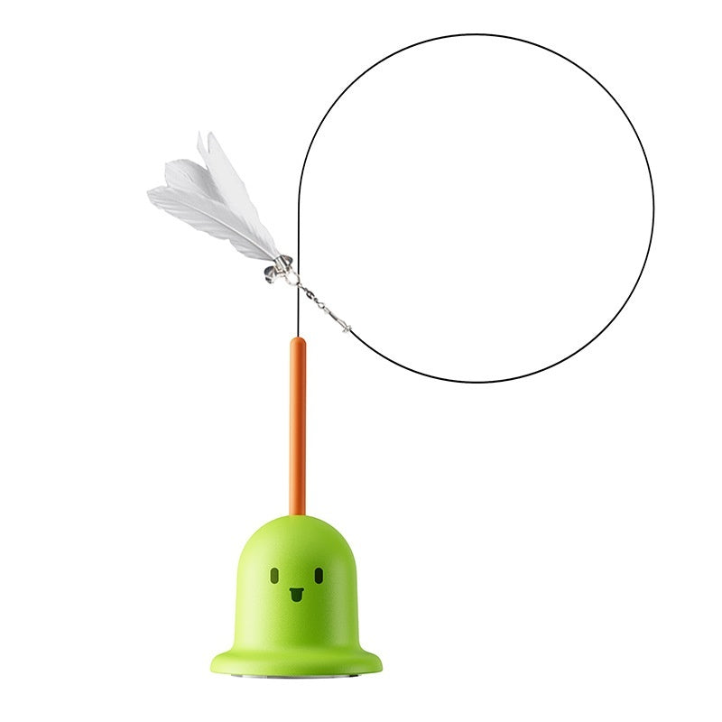 KFX-4911293 Suction Cup Cat Teaser Toy in Bianco Sardina and Fresh Green